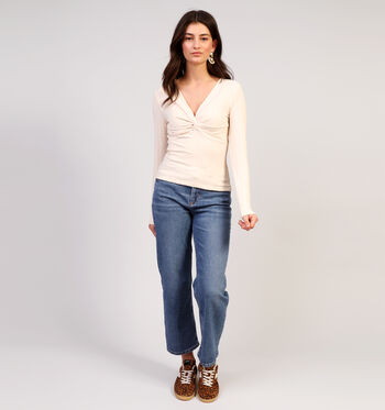 JDY T-shirts Zwart/Beige/Rood