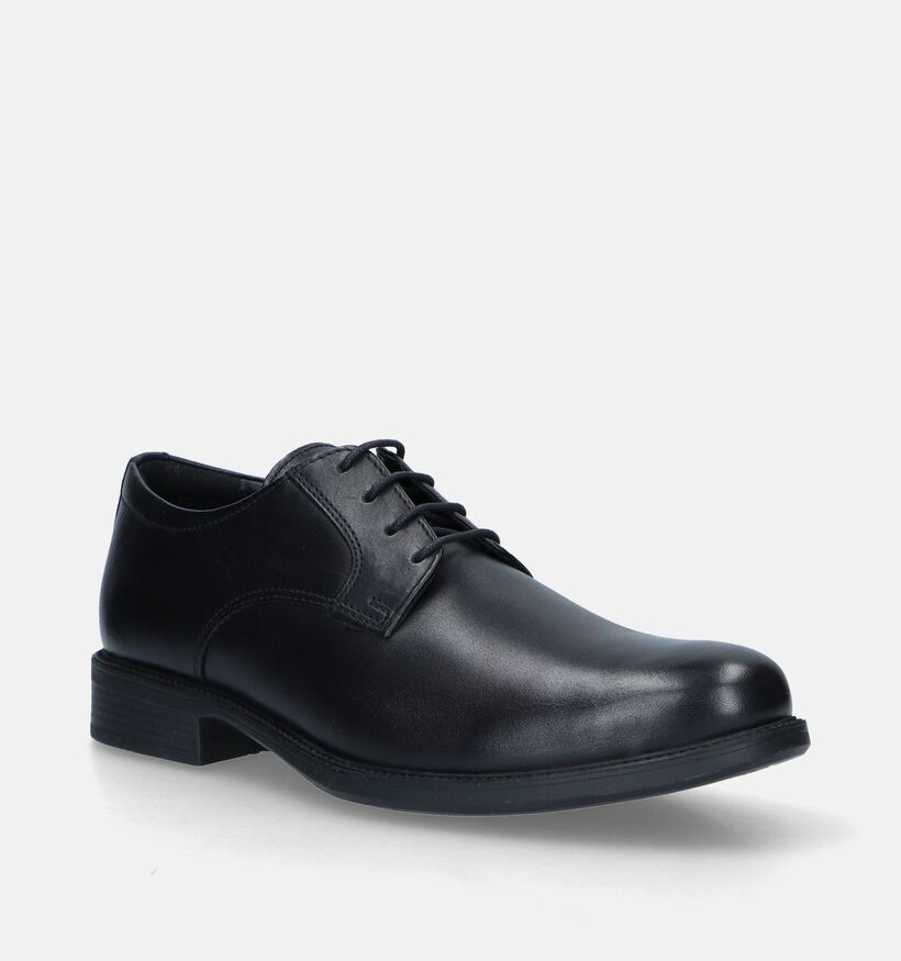 Geox Carnaby Zwarte Geklede Veterschoenen voor heren (317556)