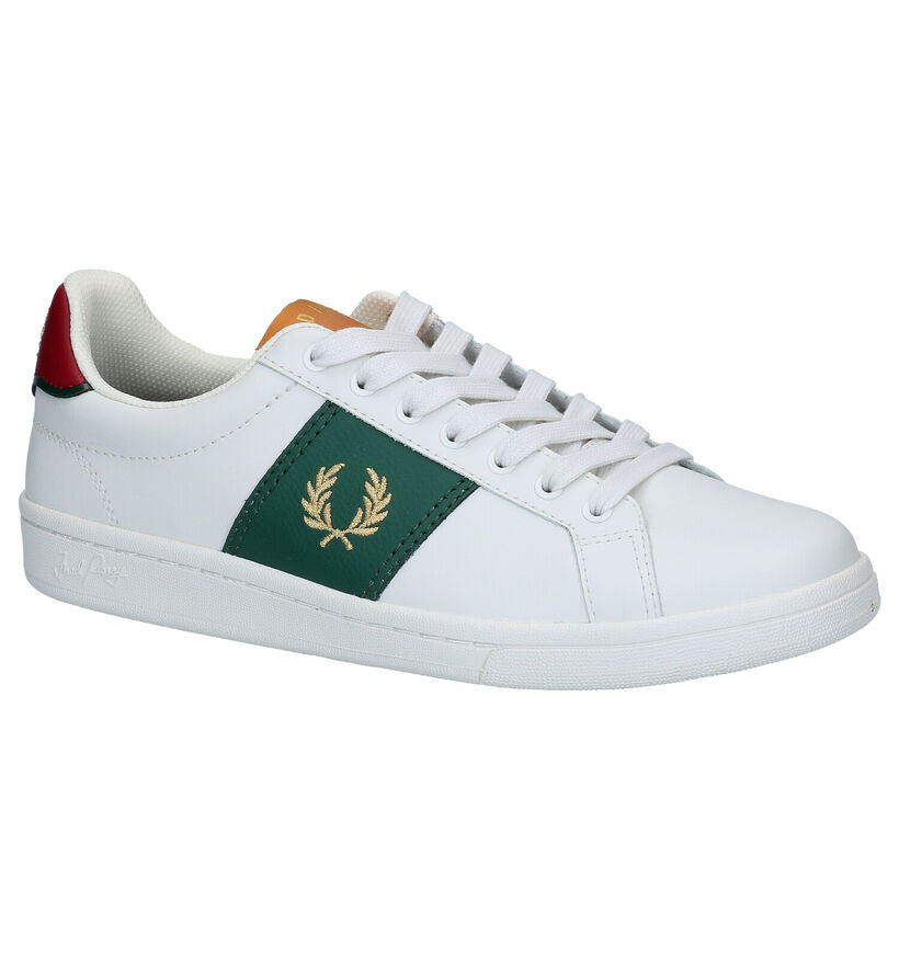 Fred Perry Witte Sneakers in leer (292418)