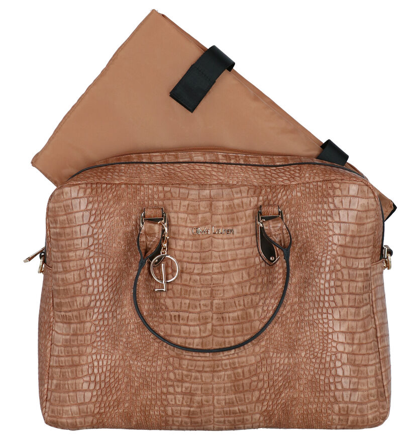 Olivia Lauren Manon Sac professionnel en Cognac en simili cuir (310302)