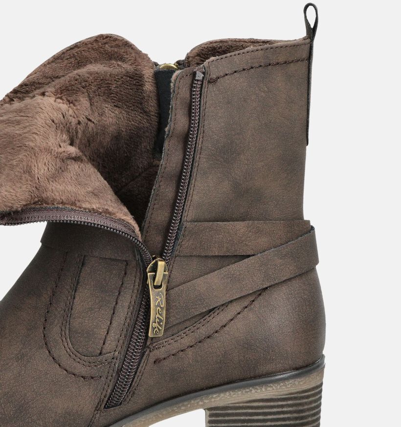 Relife Bottines à talons en Marron pour femmes (363169) - pour semelles orthopédiques