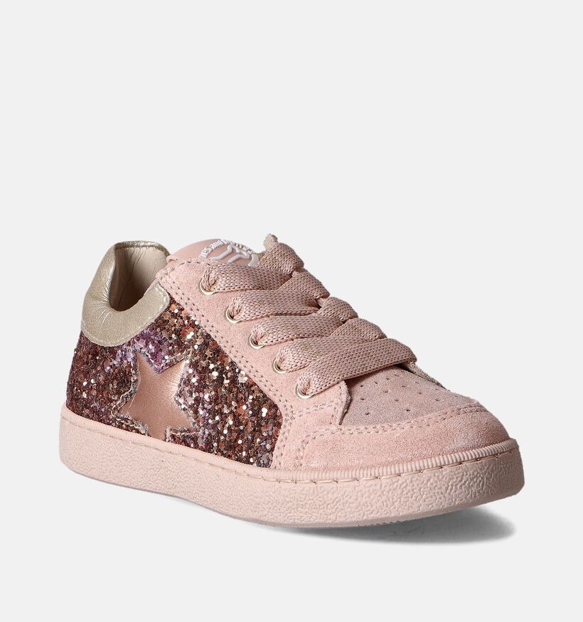 STONES and BONES Ravid Baskets basses en Rose pour filles (358292) - pour semelles orthopédiques