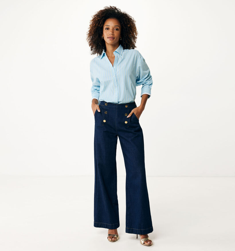 Mexx Blouse Stripe Oversized en Bleu pour femmes (352768)