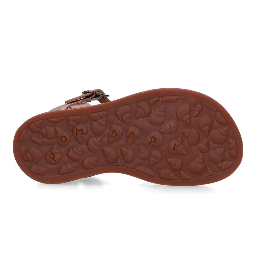 Pom d'Api Plagette Oto Sandales en Cognac pour filles (338003)