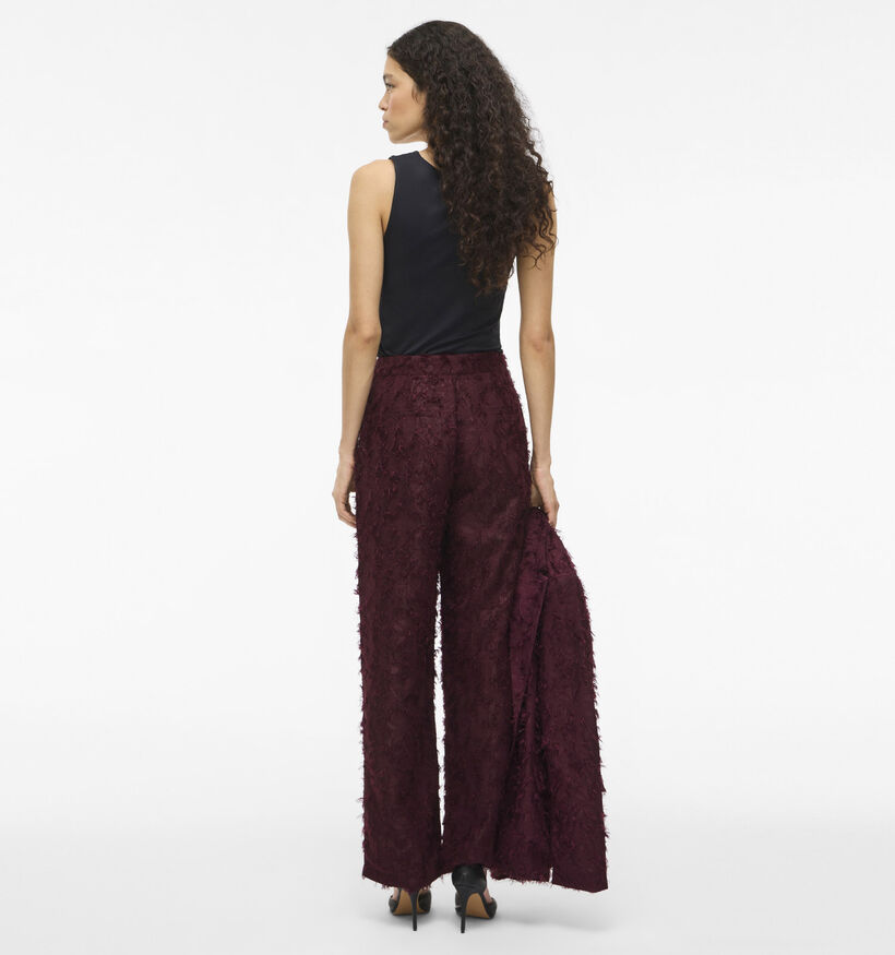 Vila Wagne Bordeaux Broek voor dames (365590)