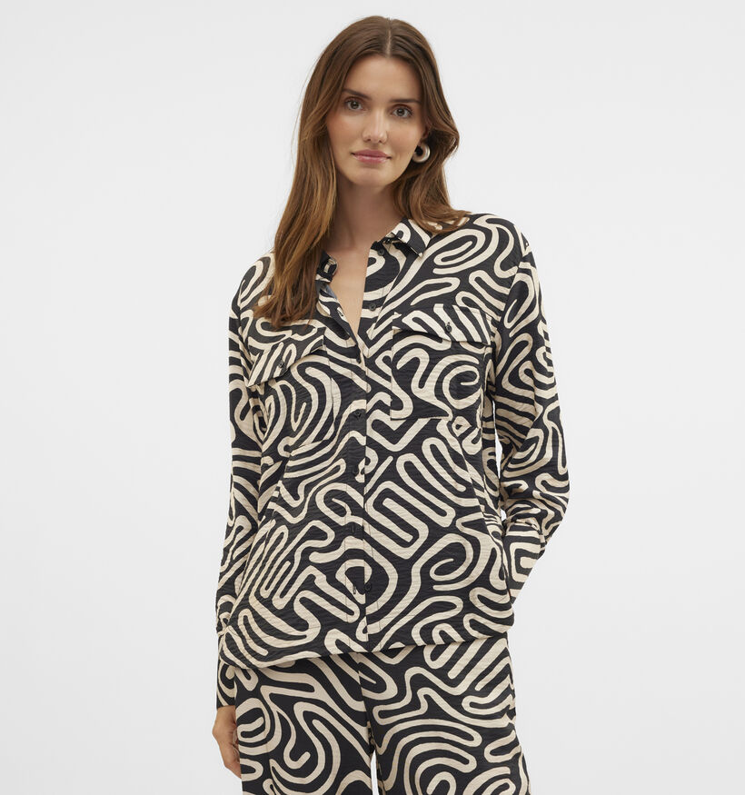 Vero Moda Vigdis Zwart Hemd voor dames (352135)