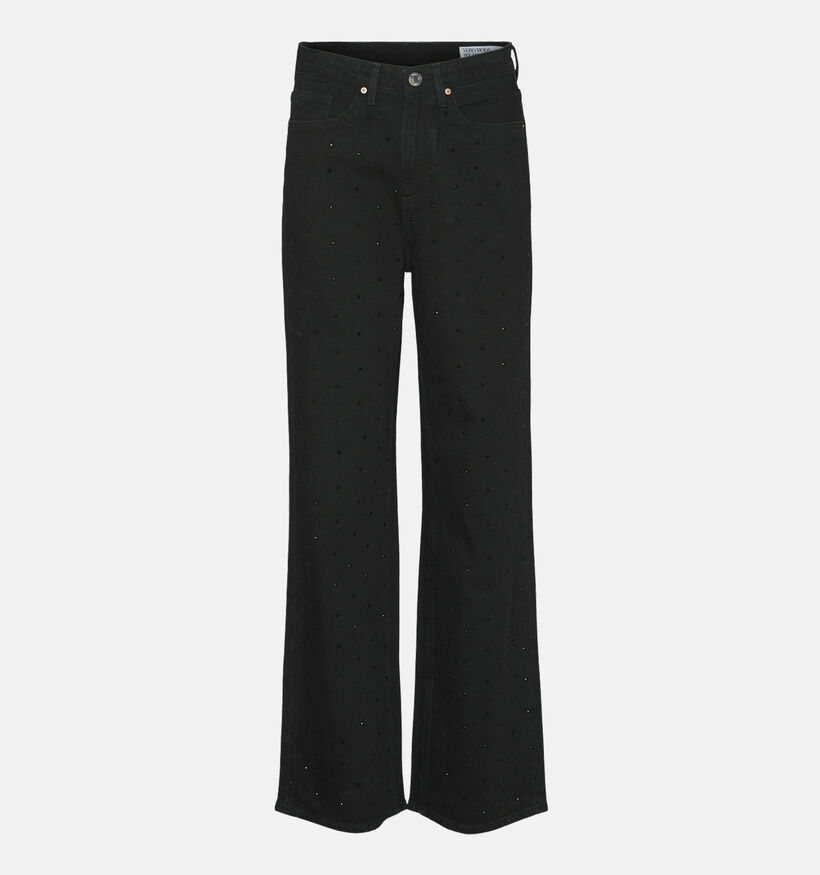 Vero Moda Tessa Wide leg jeans en Noir L32 pour femmes (349033)