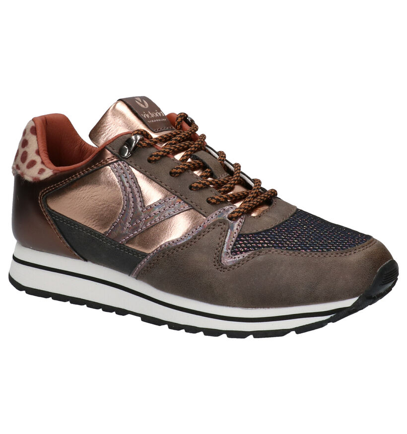 Victoria Baskets casual en Taupe en simili cuir (281933)