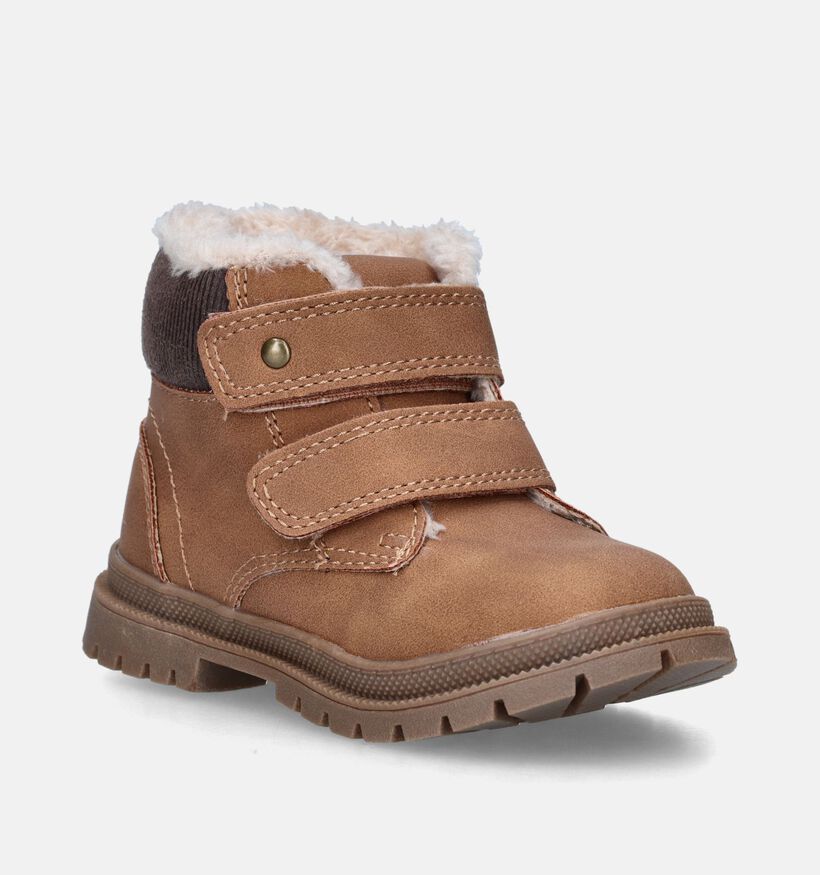 Milo & Mila Cognac Babyboots voor jongens (347108) - geschikt voor steunzolen