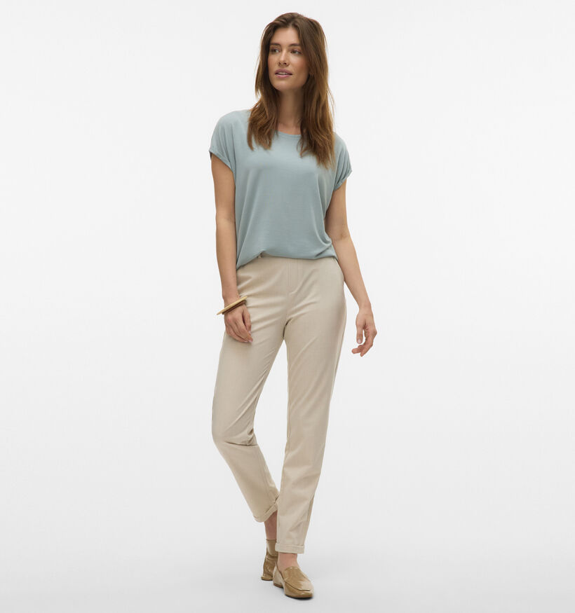 Vero Moda Ava T-shirt Basic en Vert pour femmes (352196)