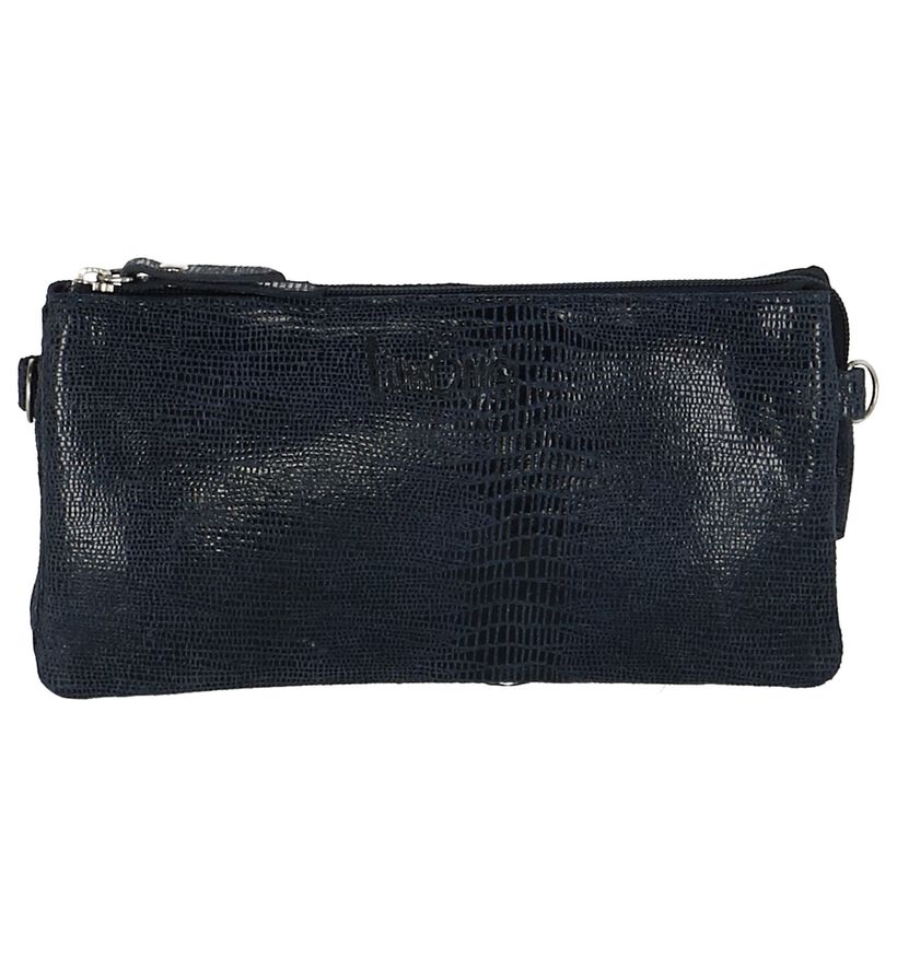 Via Limone Lizard Sac Porté Croisé en Noir en nubuck (270746)