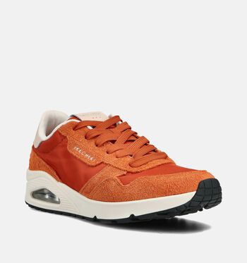 Skechers Uno Sneakers Zwart/Oranje