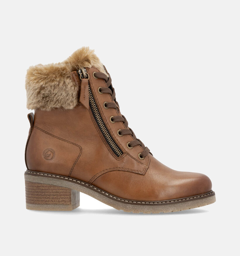 Remonte Boots à lacets en Cognac pour femmes (347227) - pour semelles orthopédiques