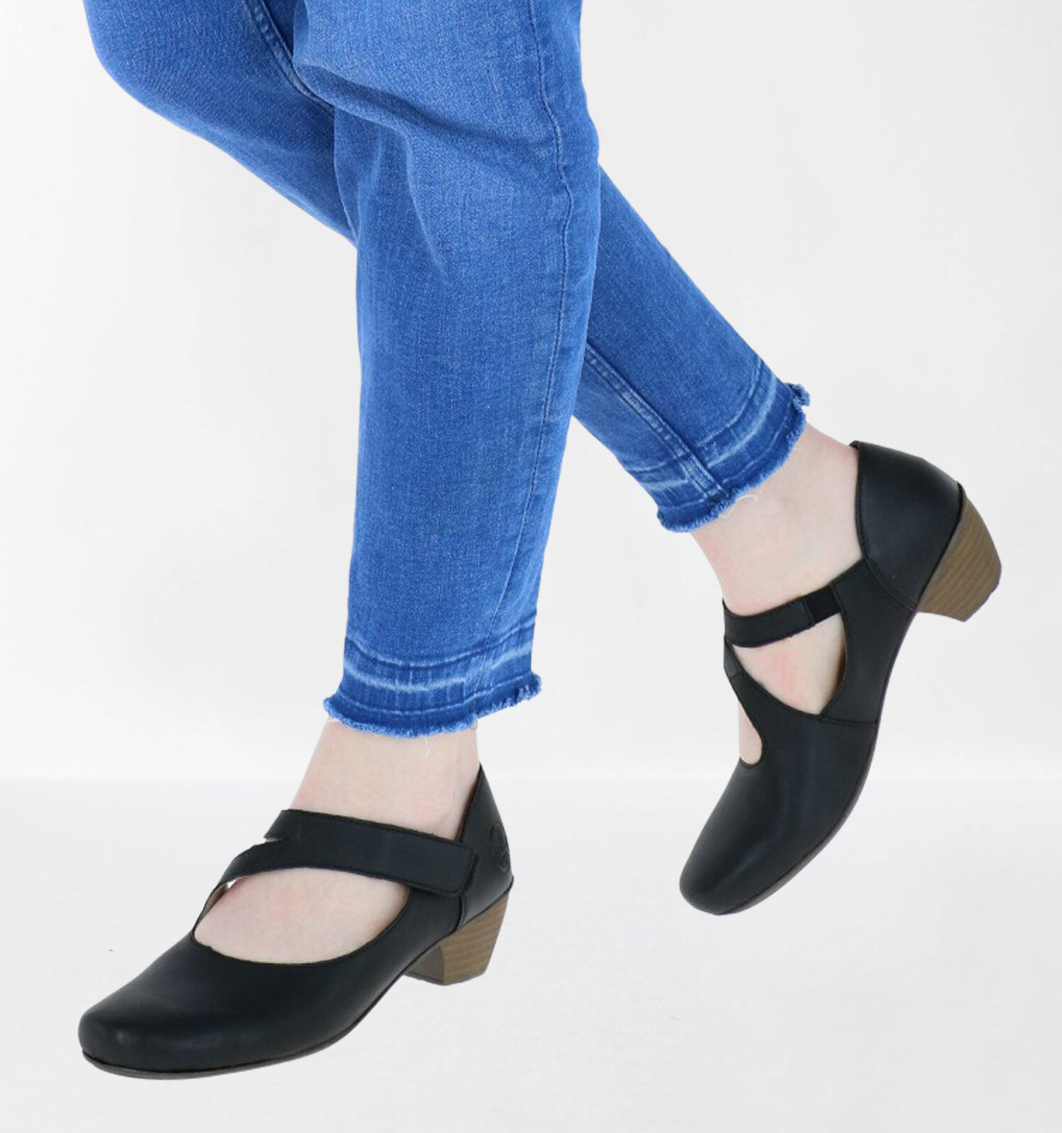 Rieker pumps blauw deals