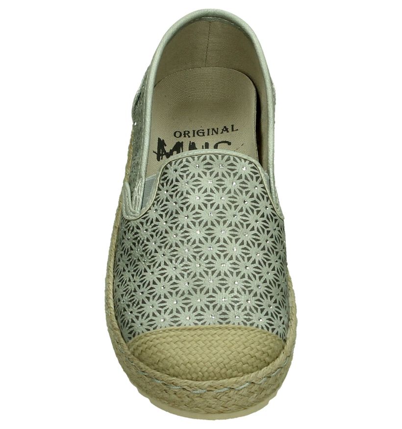 Mustang Espadrilles en Gris en simili cuir (193388)