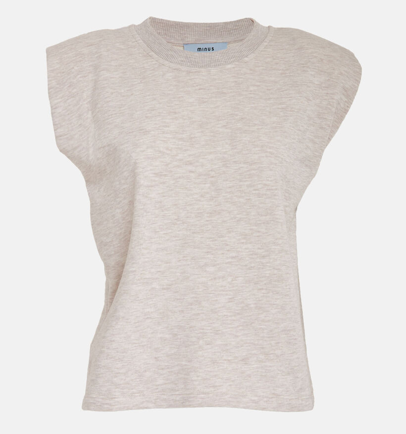 Minus Midea Sweat Lichtbeige Top voor dames (371816)