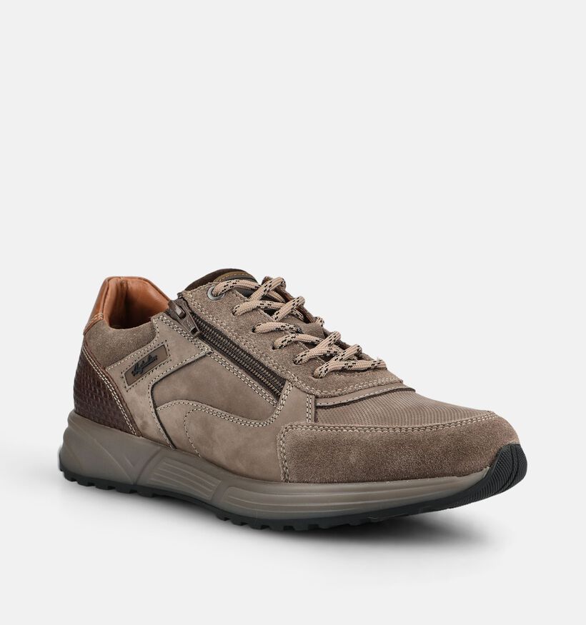 Australian Discover Bruine Schoenen met Veter en Rits voor heren (378405) - geschikt voor steunzolen