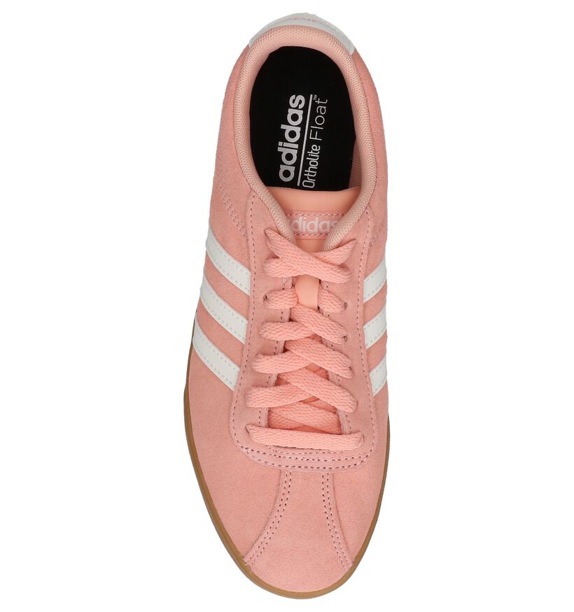 adidas Courtset Baskets en Rose en daim (237037)