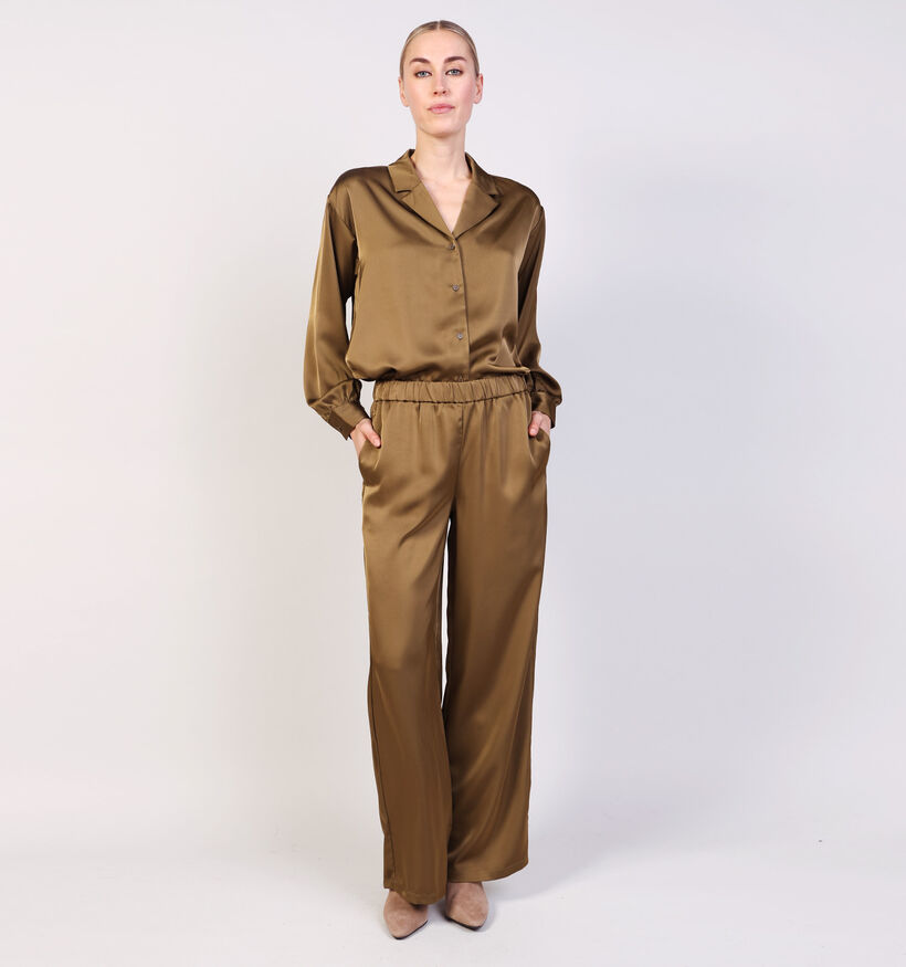 Pieces Ronja Kaki Broek Pieces Ronja Kaki Broek voor dames (365854)