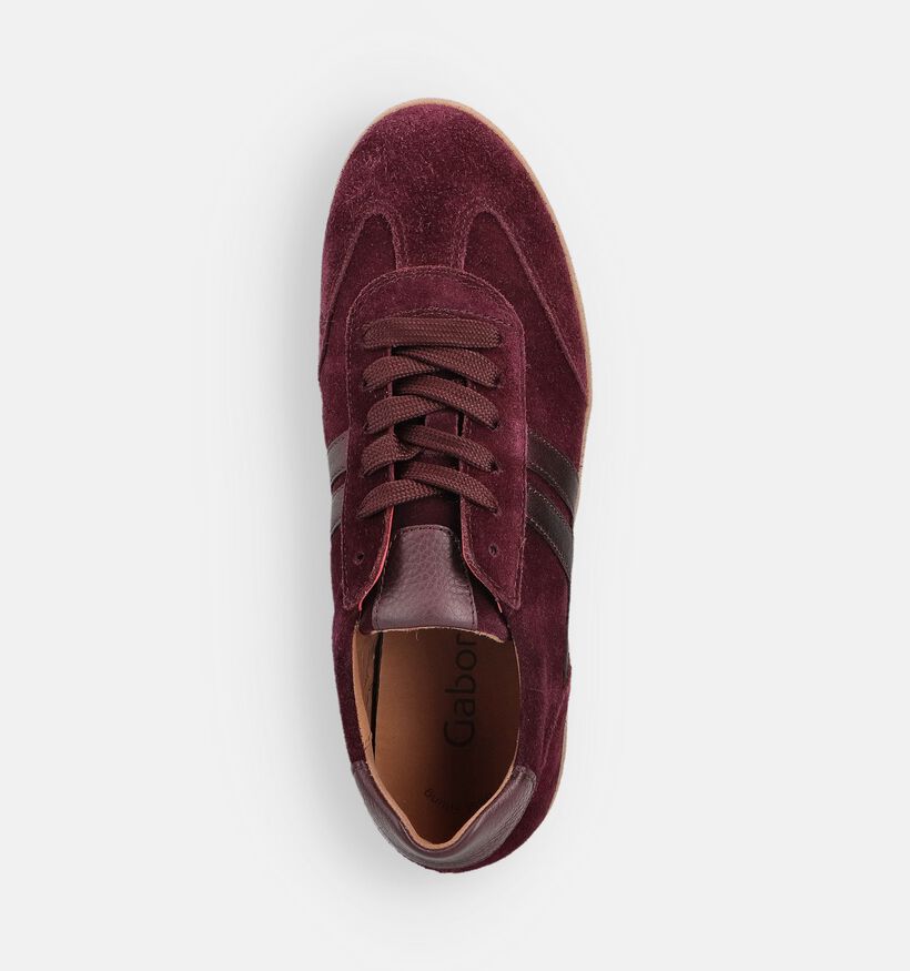 Gabor Bordeaux Sneakers voor dames (360301) - geschikt voor steunzolen