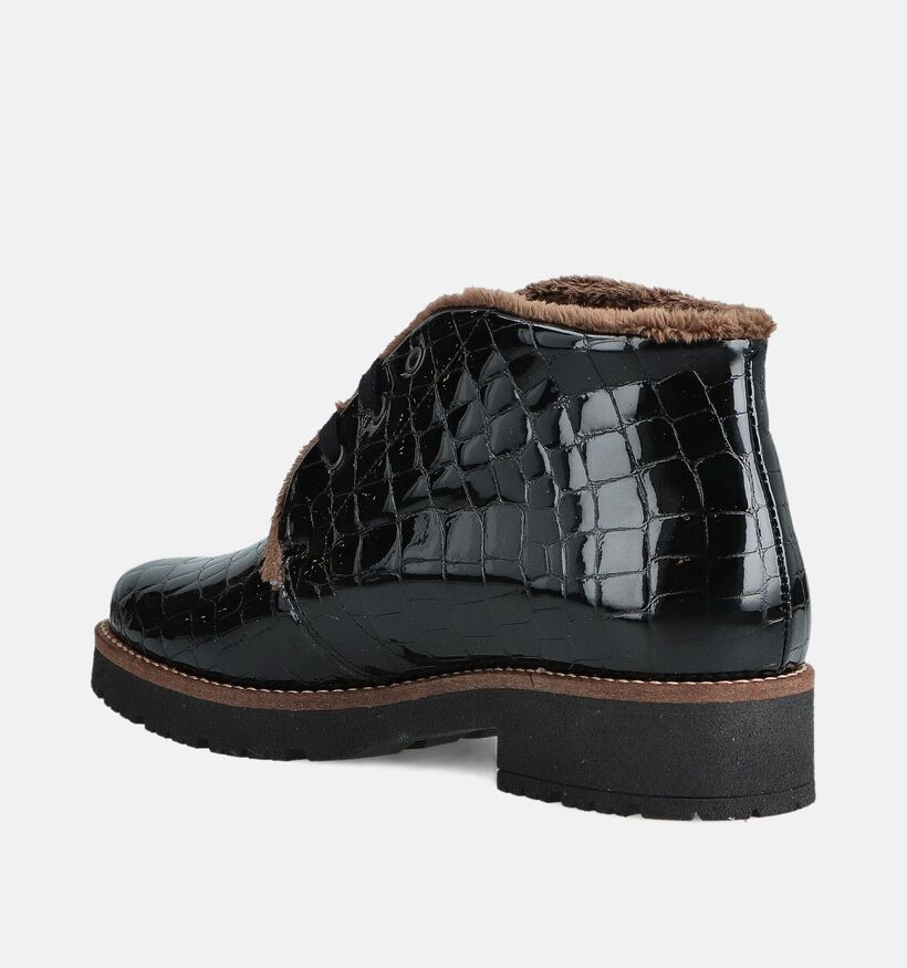 Pitillos Zwarte Veterboots voor dames (365527) - geschikt voor steunzolen