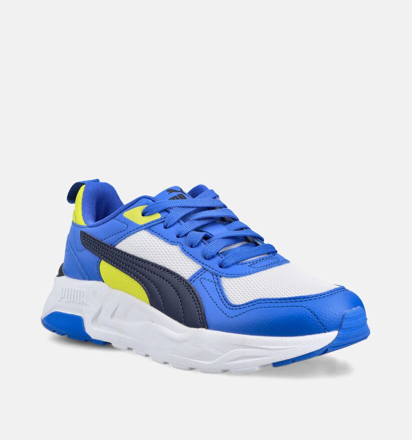 Puma Trinity 2 LT Jr Blauwe Sneakers voor jongens, meisjes (366645) - geschikt voor steunzolen