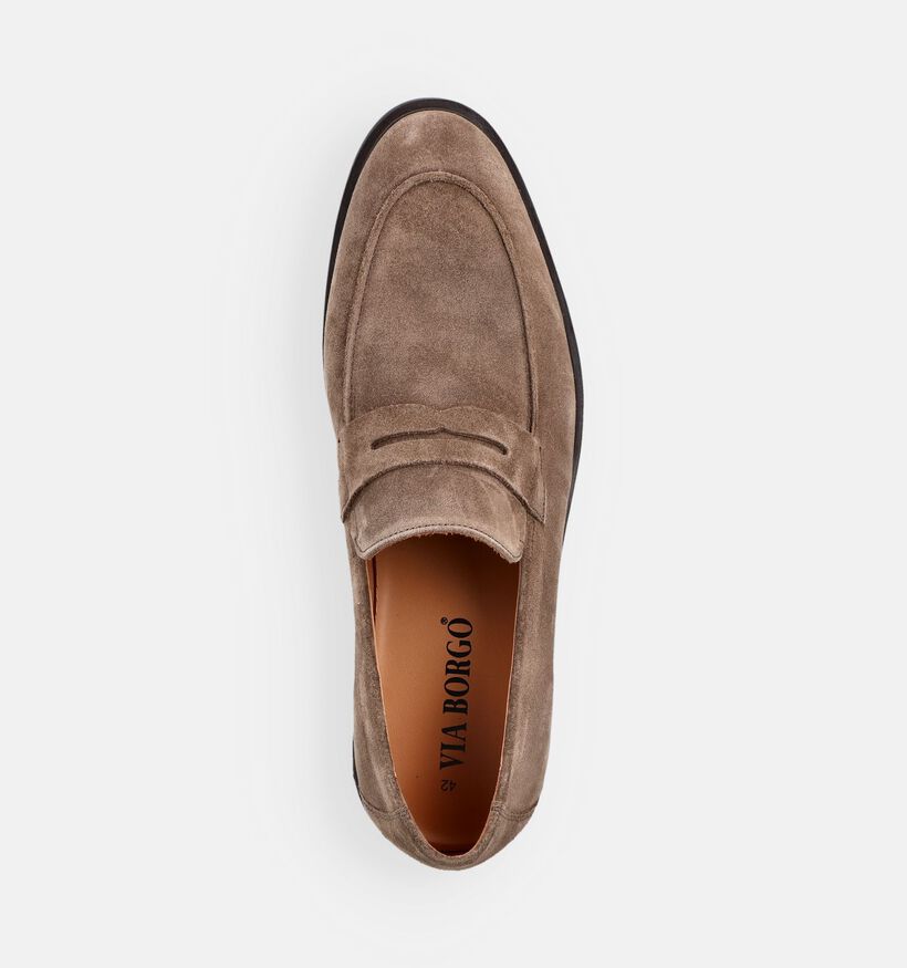 Via Borgo Liluca Loafers en Taupe pour hommes (376114)