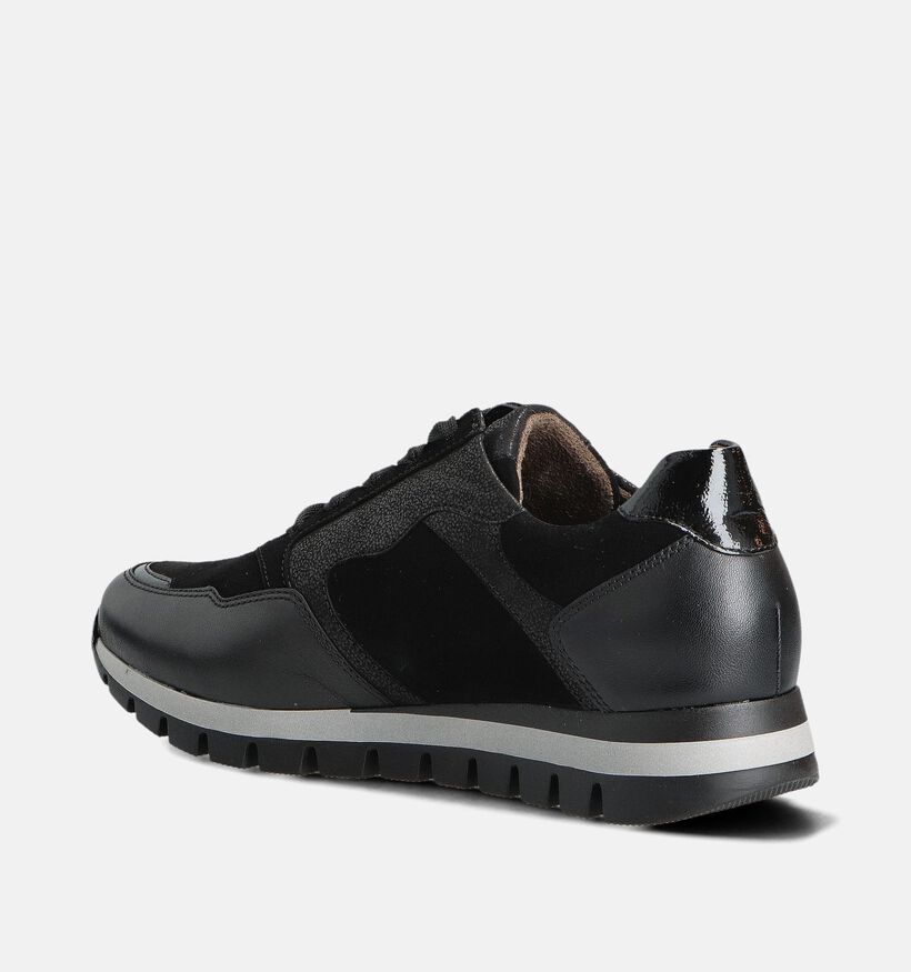 Gabor Zwarte Veterschoenen voor dames (360302) - geschikt voor steunzolen