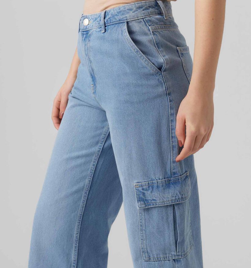 Vero Moda North Jeans patte d'éléphant en Bleu pour femmes (330372)