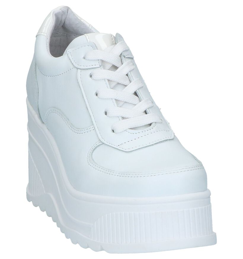 Witte Sneakers met Sleehak SPM Yassy, Wit, pdp