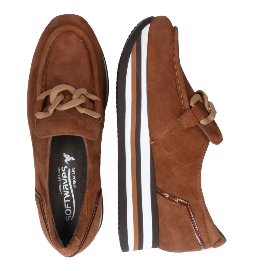 Softwaves Chaussures à enfiler en Cognac pour femmes (316729)