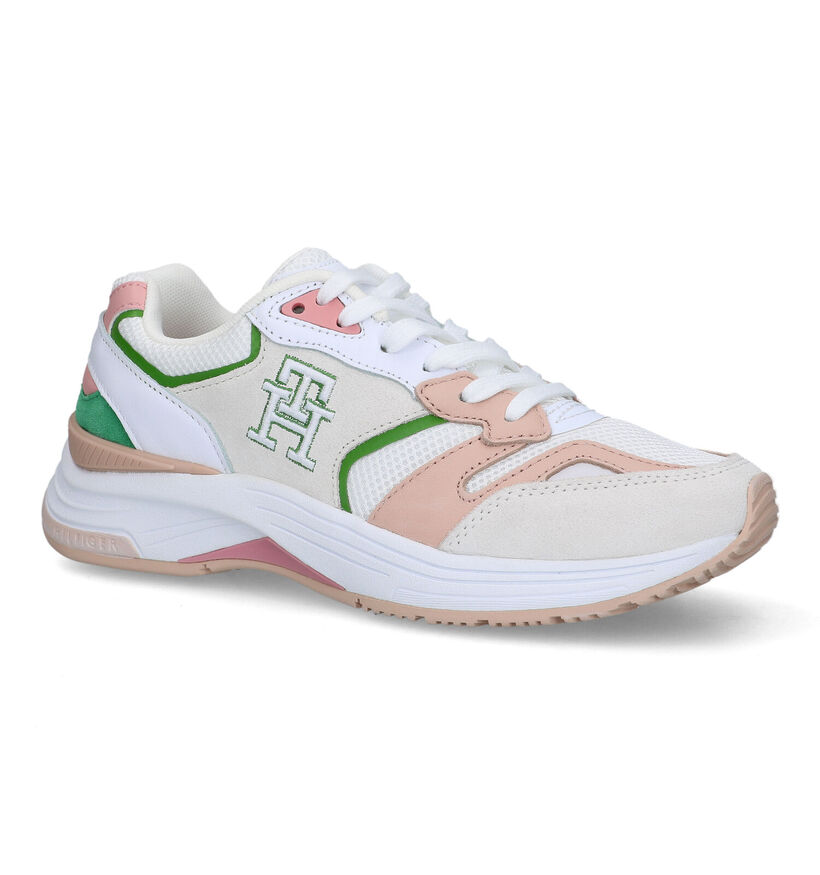 Tommy Hilfiger Modern Prep Runner Witte Sneakers voor dames (320995) - geschikt voor steunzolen