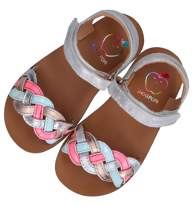 Shoo Pom Goa Wowo Zilveren Sandalen in leer (288597)