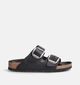 Birkenstock Arizona Big Buckle Zwarte Slippers voor dames (357606)