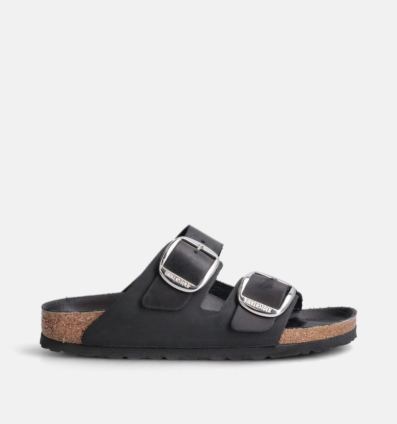 Birkenstock Arizona Big Buckle Zwarte Slippers voor dames (357606)