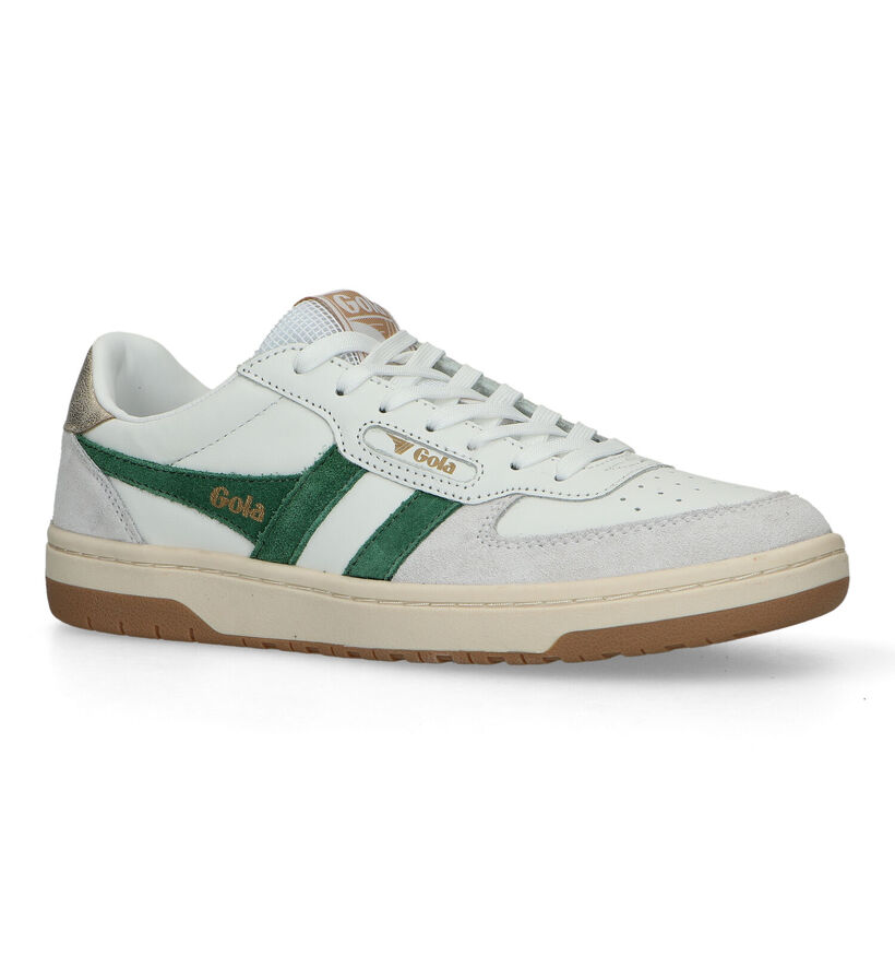 Gola Hawk Witte Sneakers voor dames (320590) - geschikt voor steunzolen