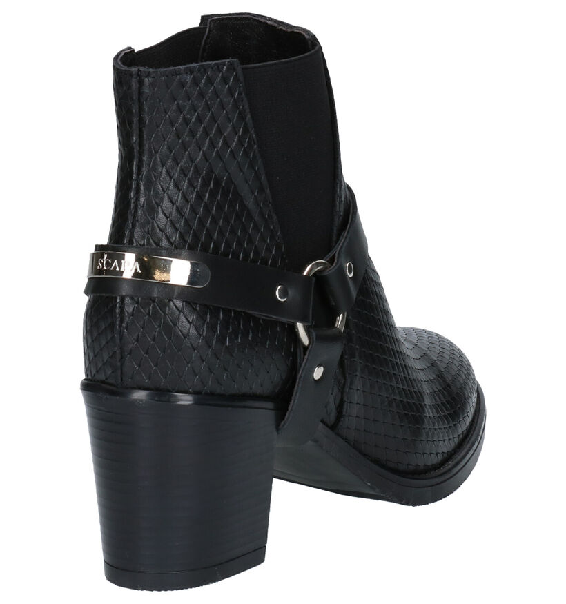 Scapa Marylou Bottillons en Noir en cuir (259175)