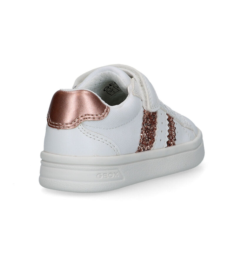 Geox Djrock Witte Sneakers voor meisjes (330114) - geschikt voor steunzolen