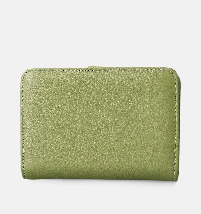 Crinkles Porte-monnaie zippé en Vert pour femmes (358087)