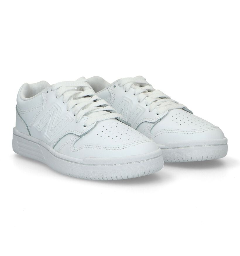 New Balance GSB480 Witte Sneakers voor jongens, meisjes (327750) - geschikt voor steunzolen