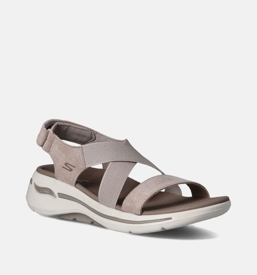 Skechers Go Walk Arch Fit Treasured Taupe Sandalen voor dames (354724)