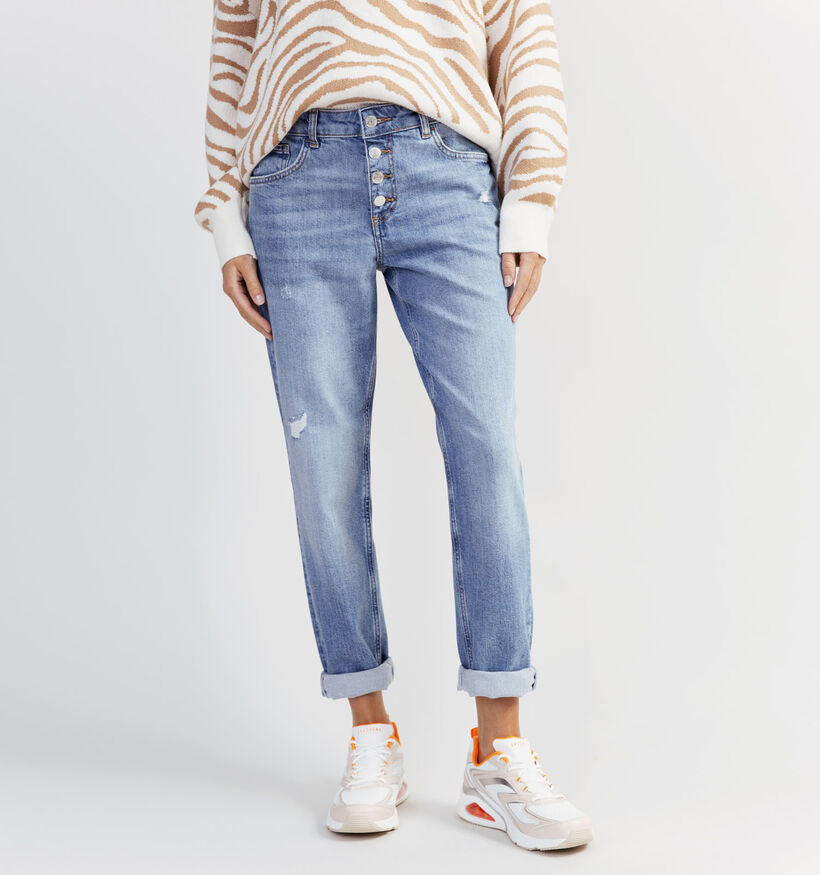 comma casual identity Jeans boyfriend en Bleu (327296)