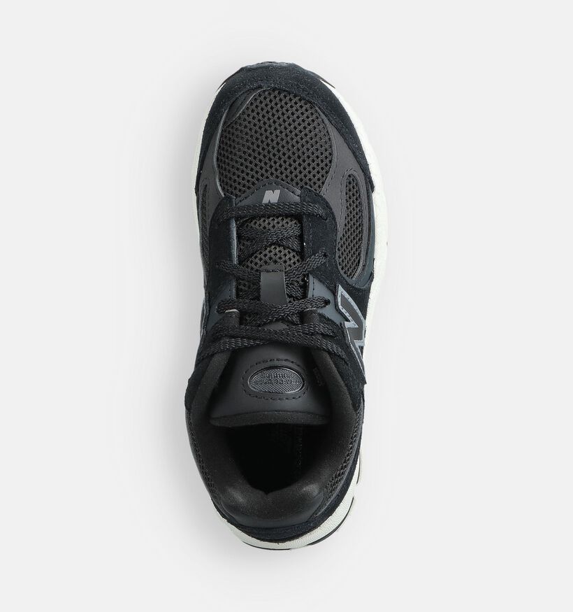 New Balance 2002 Baskets en Noir pour filles, garçons (366176) - pour semelles orthopédiques