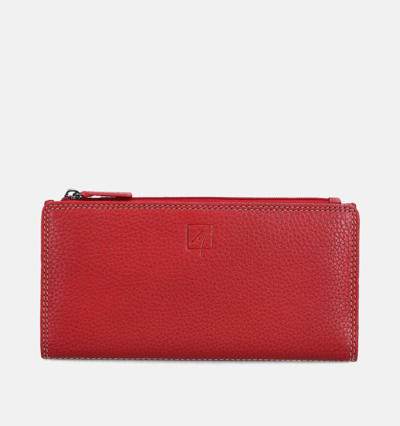Label M Porte-monnaie zippé en Rouge pour femmes (374195)