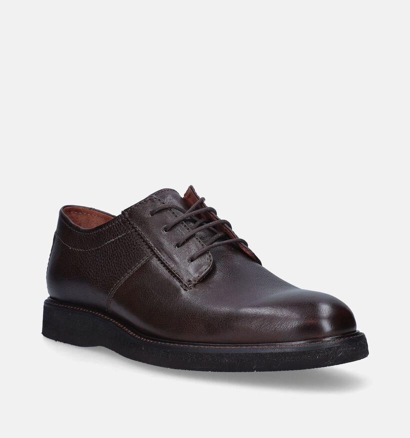 Ambiorix Nando-Sup Bruine Veterschoenen voor heren (349102) - geschikt voor steunzolen