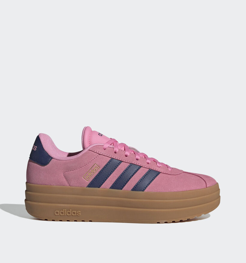 adidas VL Court Bold Baskets en Rose/Bleu pour femmes (365338) - pour semelles orthopédiques