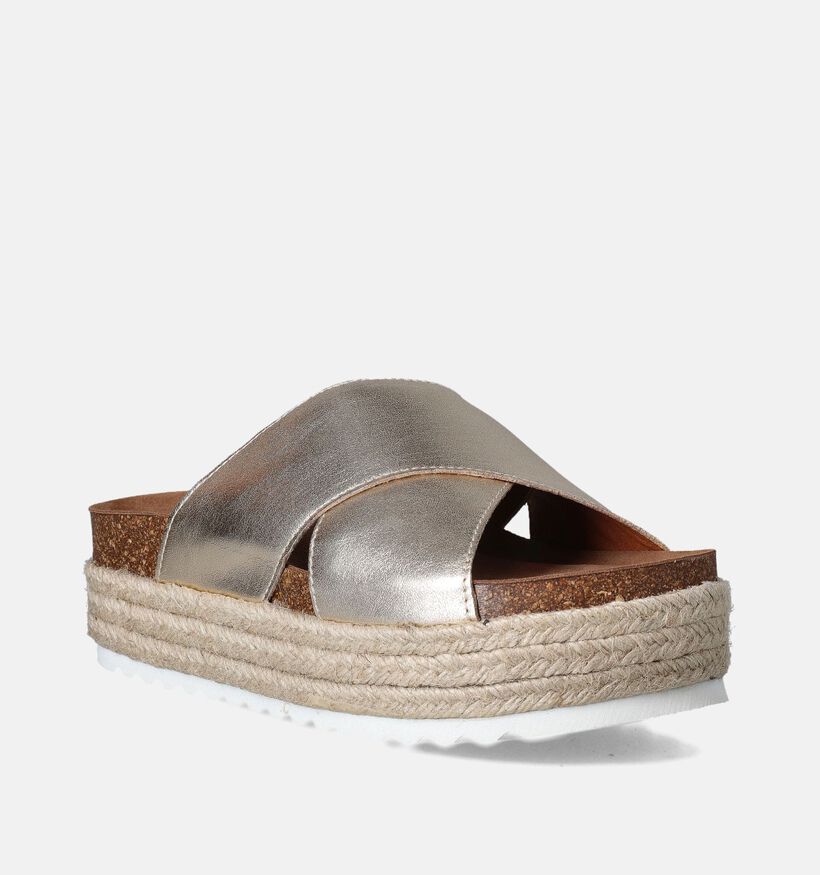 Sweet Lemon Ninon Nu-pieds à plateforme en Or pour femmes (361385)