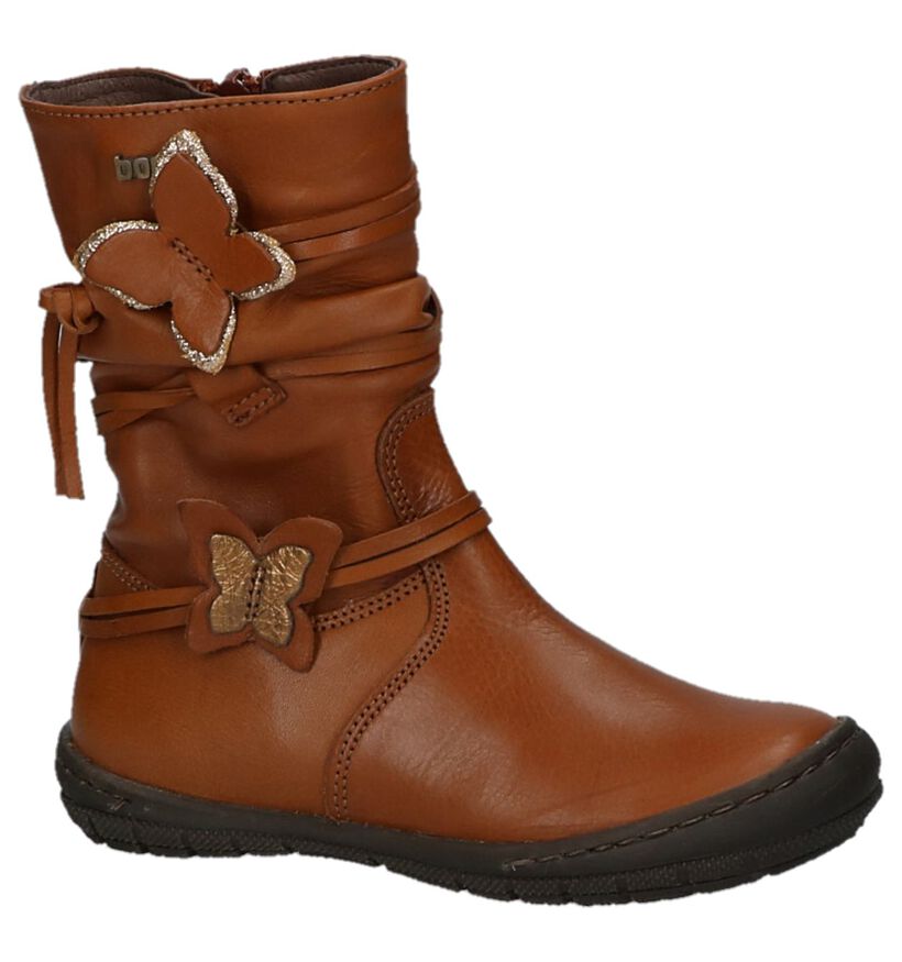 STONES and BONES Bottes basses en Cognac en cuir (225595)