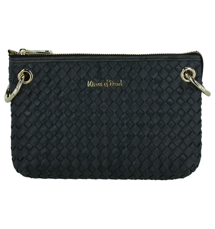 Kisses of Pearl Tess Sac porté croisé en Noir en simili cuir (261965)