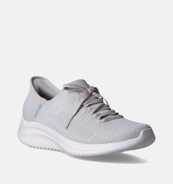 Skechers Memory Foam Low Baskets Bleu/Rose/Gris